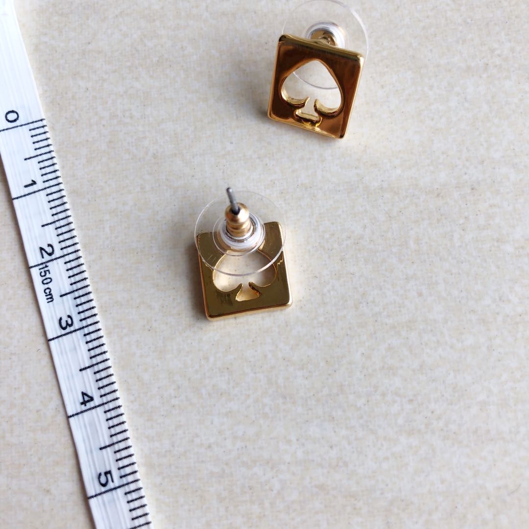 Kate Spade Gold Tone Hole Punch Earring