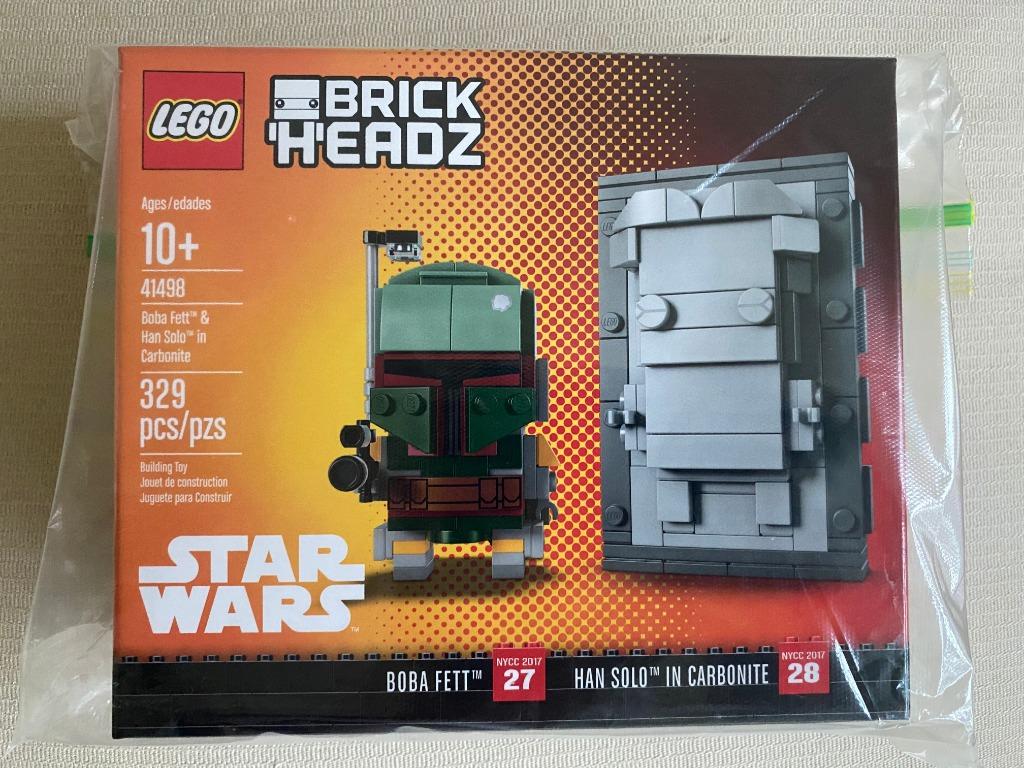 LEGO Brickheadz NYCC 41498 Boba Fett Han Solo In Carbonite Hobbies Toys Toys Games on Carousell