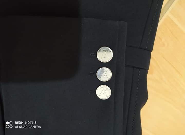Louis Vuitton Uniformes Black Blazer Jacket Gold Button size 38/UK10/US6