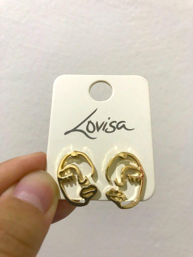 Lovisa Face Earrings, Women's Fashion, Jewelry & Organisers, Earrings
