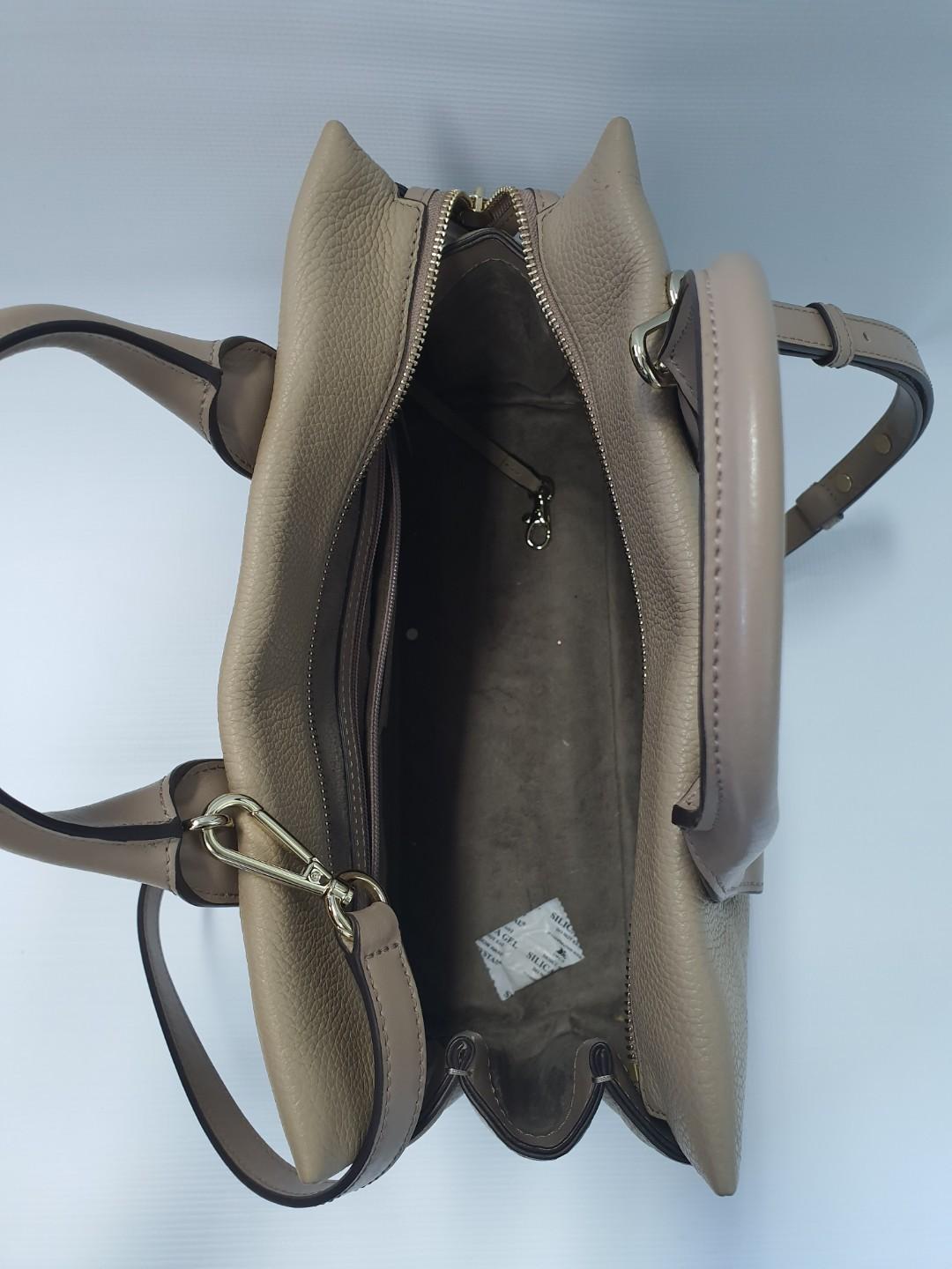 Michael Kors MK Rollins ORI Large tas beige nude warna Truffle second BUTIK