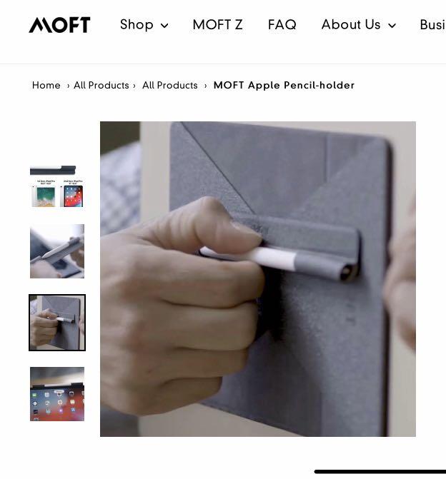 MOFT X tablet stand + Apple pencil holder, Computers & Tech, Parts