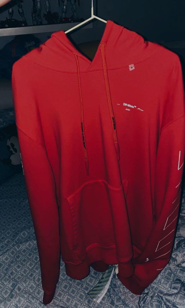 Off white new arrivals unfinished hoodie