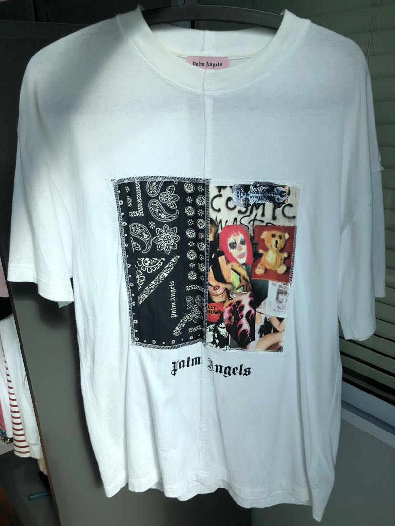Palm Angels Bandana Tee, Men's Fashion 