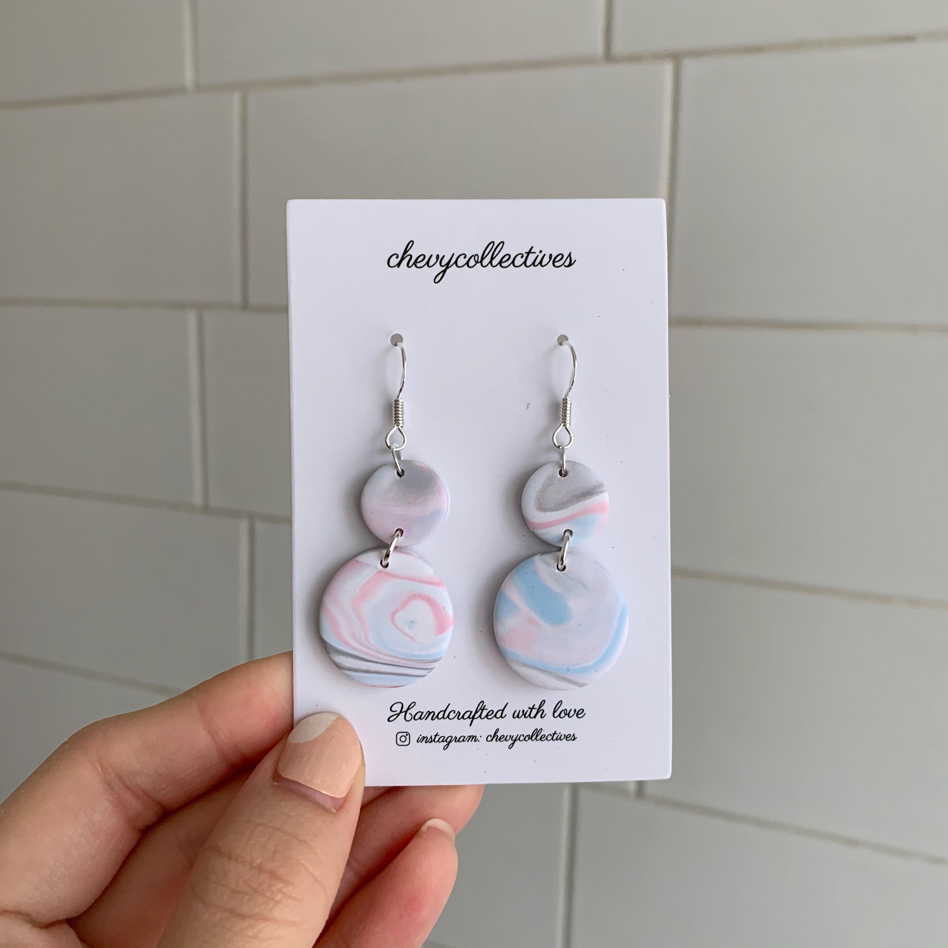 Pastel polymer outlet clay earrings