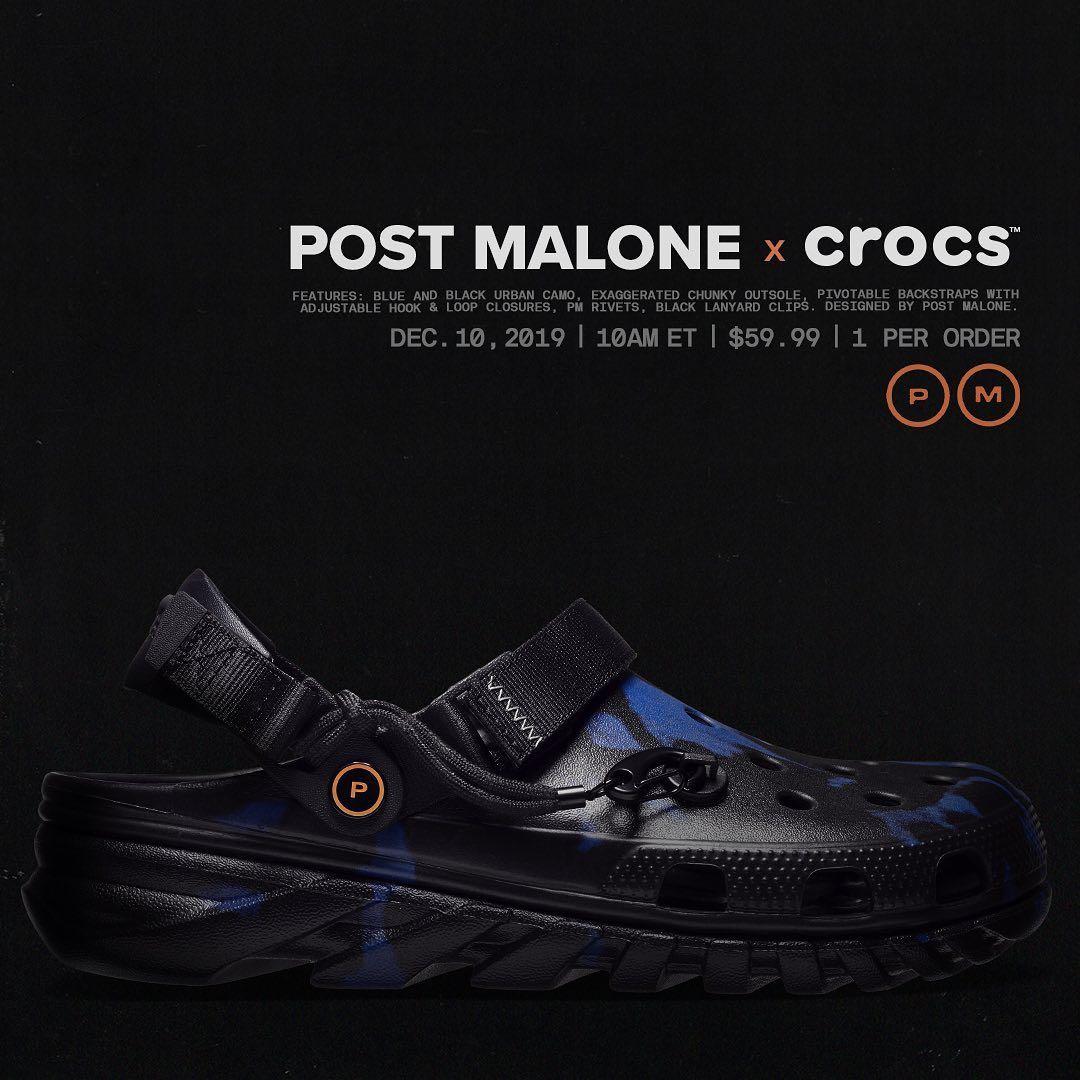 post malone crocs size 7