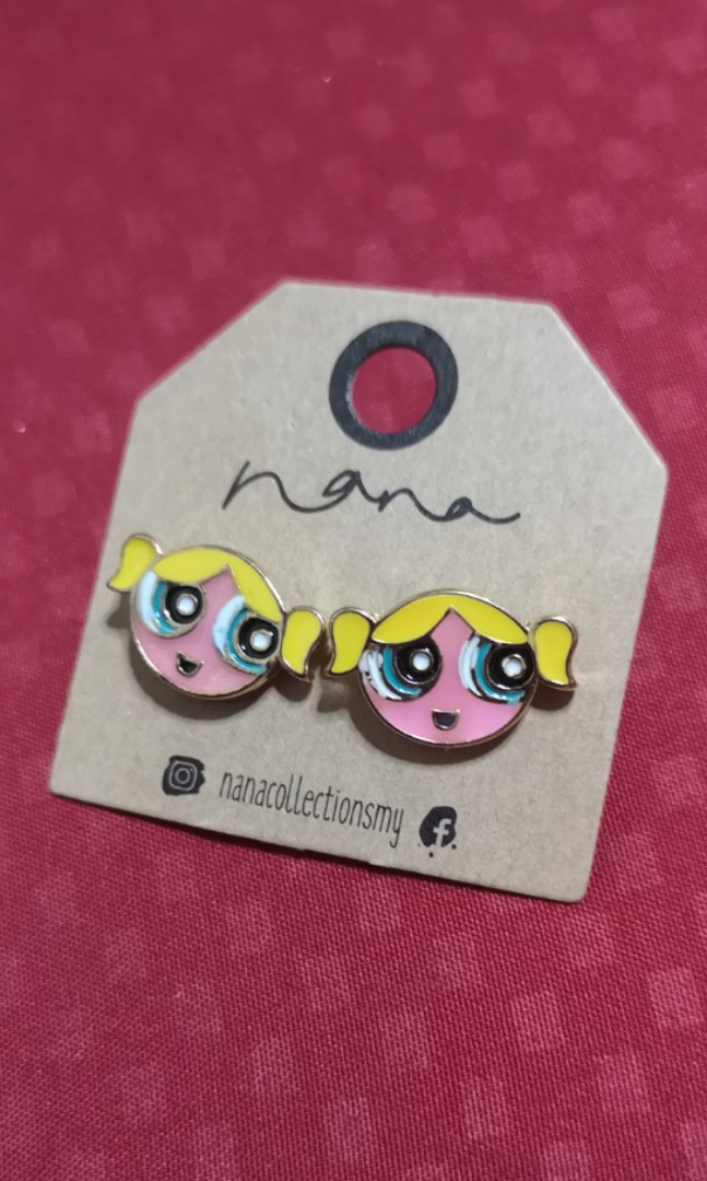 PowerPuff Girls Bubble Earrings, Women's Fashion, Watches & Accessories