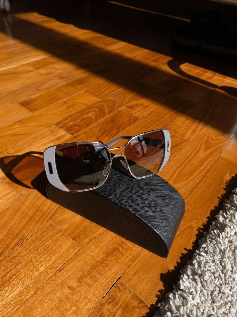 Prada Grey Palladium Sunglasses