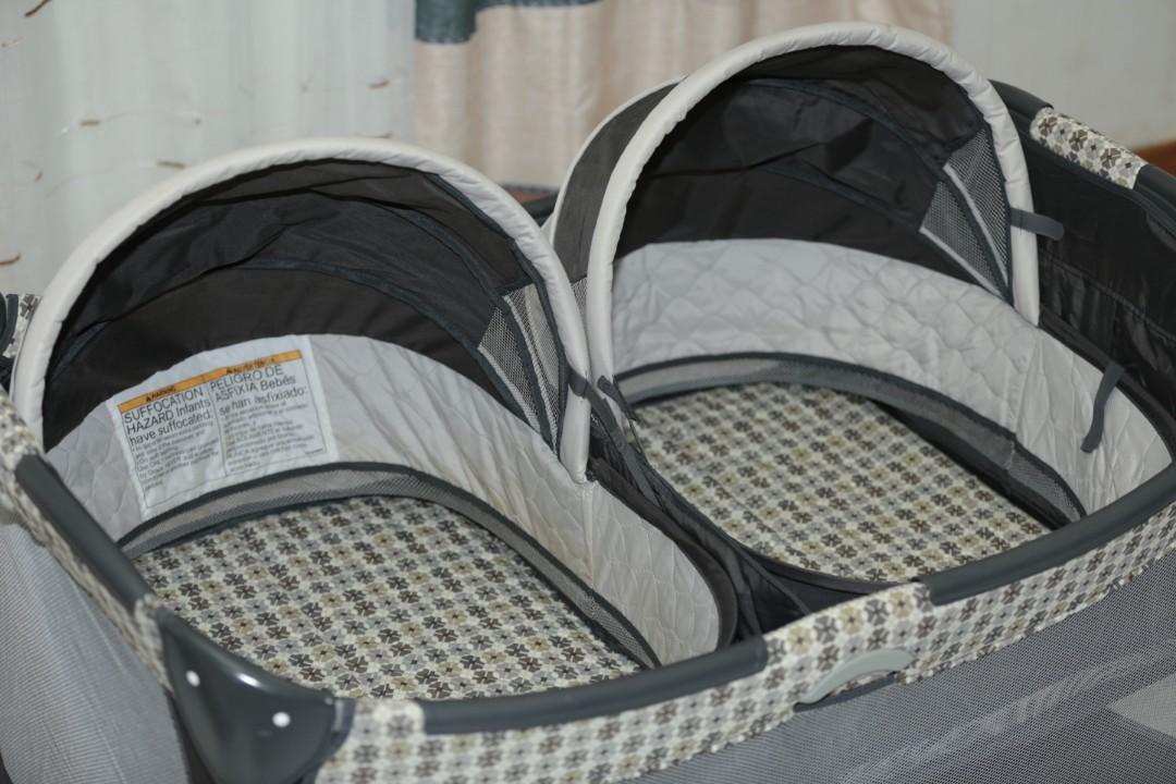 Graco twin pack n play mattress clearance