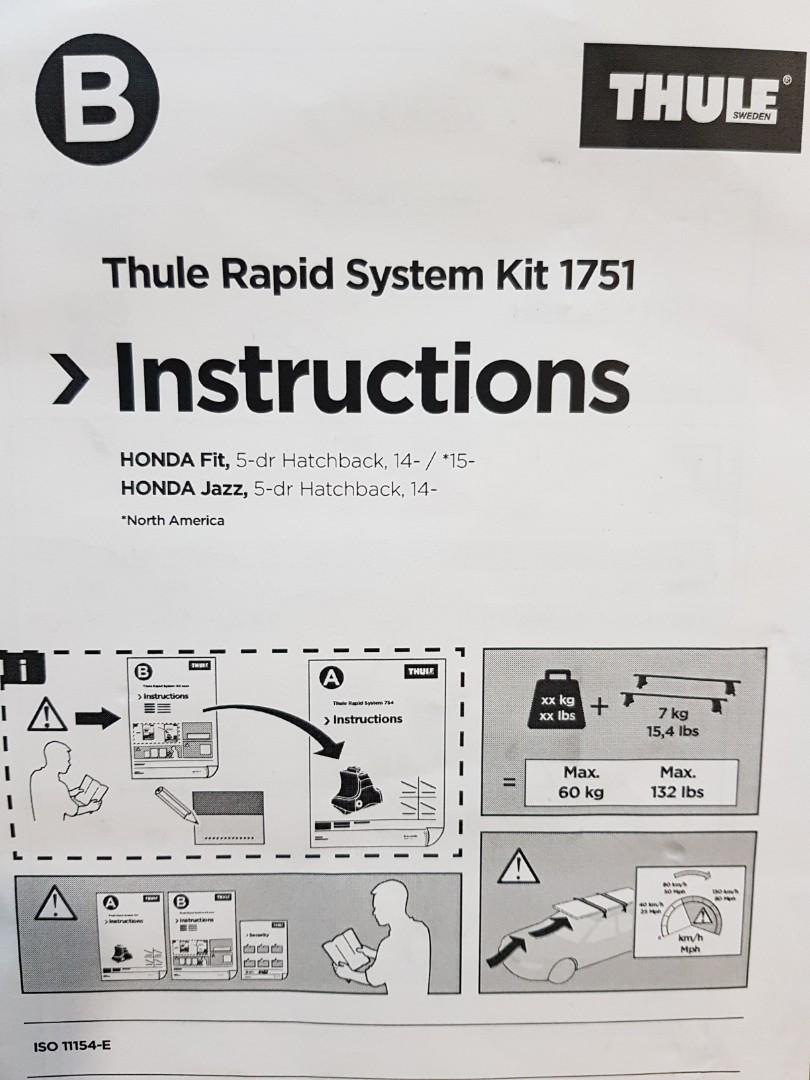 Thule Rapid System Kit 1751