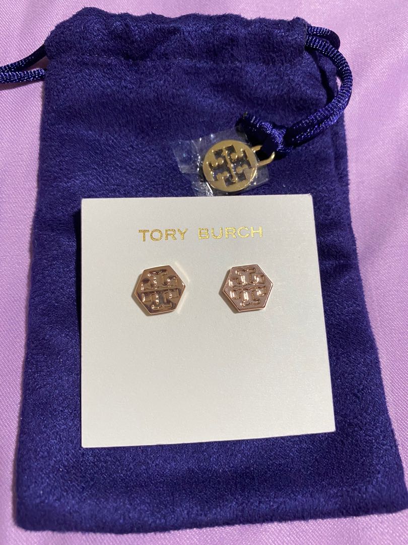 Tory burch online hexagon earrings