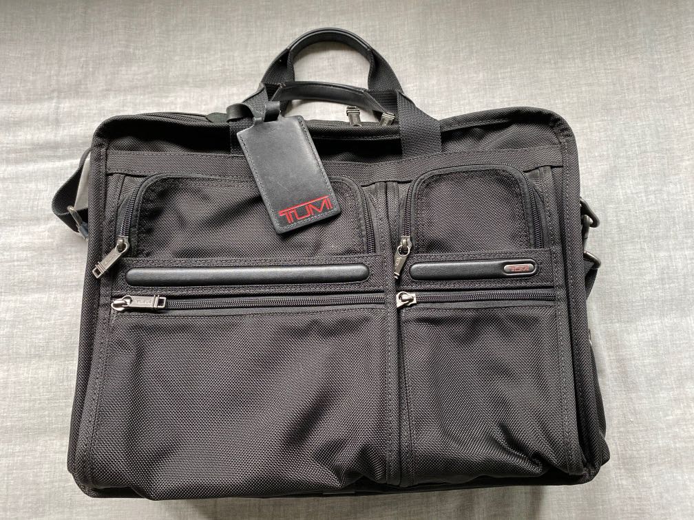 Tumi Alpha Expandable Briefcase, Men's Fashion, Bags & Wallets ...