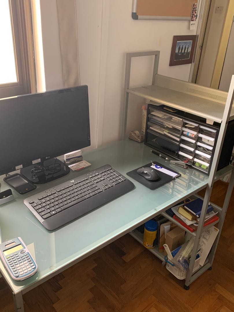 Work table and chair, Furniture & Home Living, Furniture, Tables & Sets