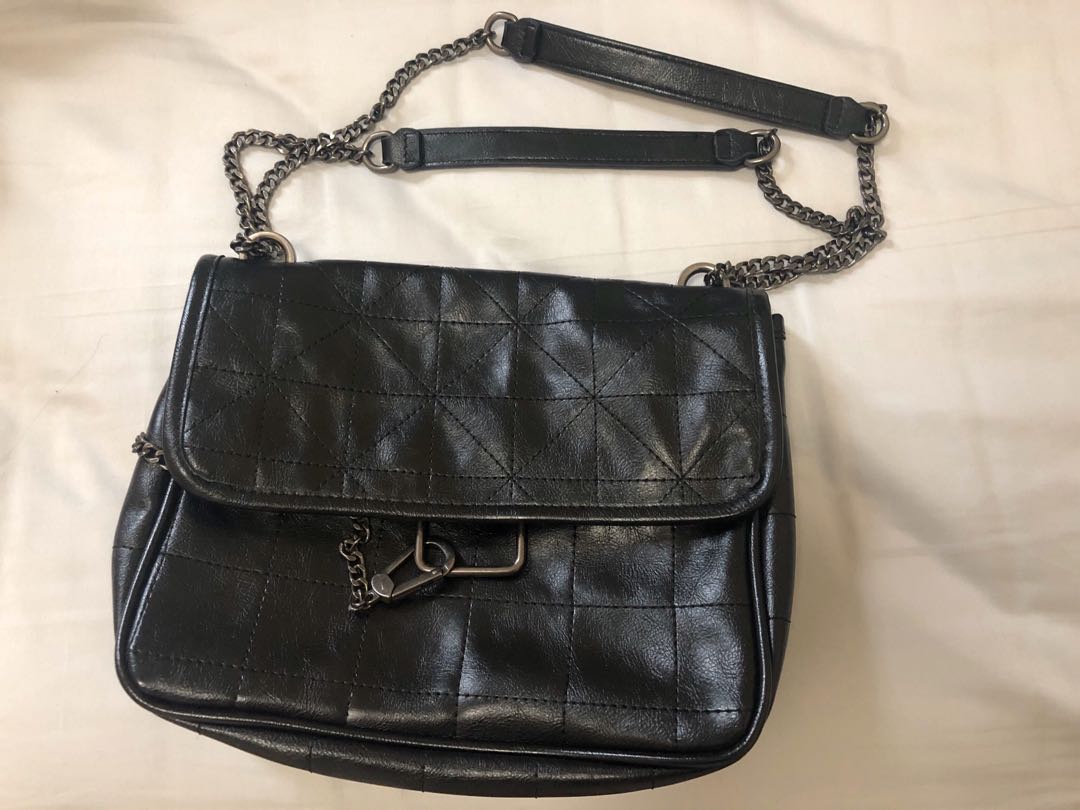 ZARA Black Sling Bag, Women's Fashion, Bags & Wallets, Crossbody Bags