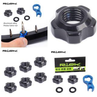 Road Mountain Bike Presta Valve Nut with Install Wrench MTB Road Bicycle Tubeless Tire Valve Cap Vacuum Tire Nozzle Lock Road Mountain Bike Presta Valve Nut with Install Wrench MTB Road Bicycle Tubeless Tire Valve Cap Vacuum Tire Nozzle Lock