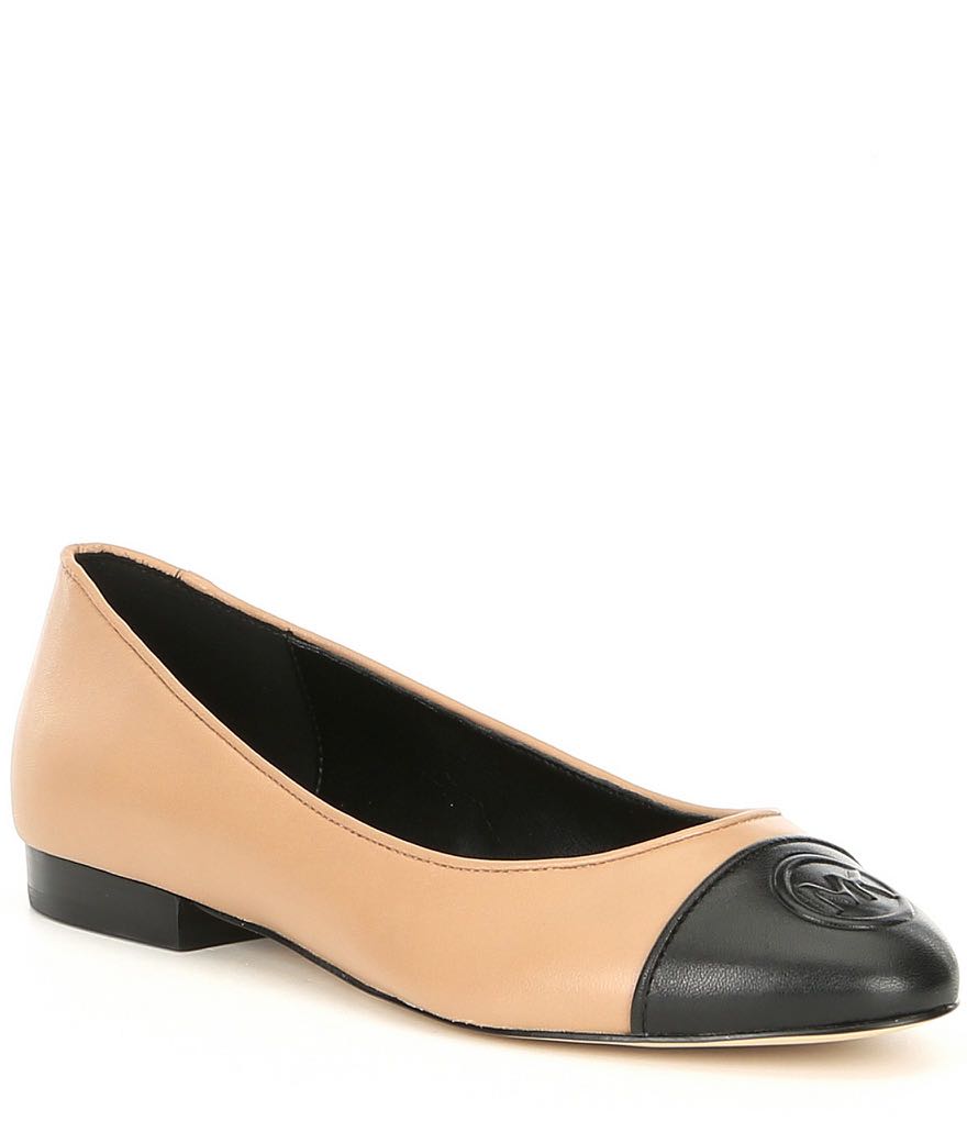 100 Authentic Michael Kors Dylan Leather Ballet Flats Women s