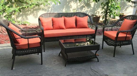 Synthetic Rattan Table and Chairs, Lounge , Sofa Bed & Coffee Table