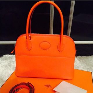 Hermès Picotin 18 Taurillon Clemence Orange PHW - Kaialux