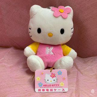 【Hello Kitty】 KT吊掛手機套玩偶﻿ (粉紅)