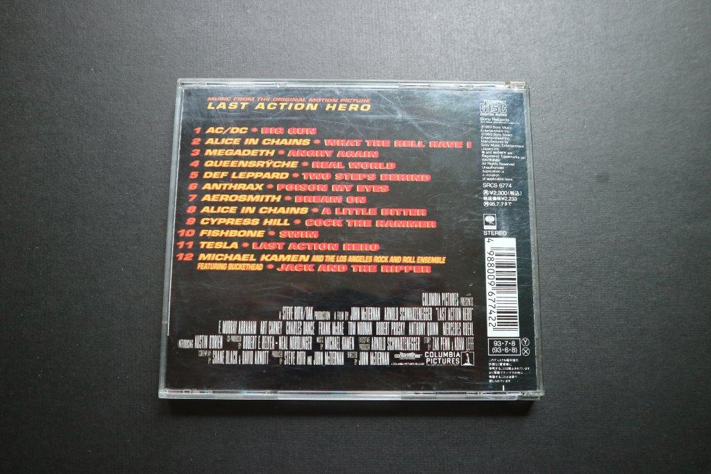 幻影英雄 Last Action Hero 電影原聲 日版 CD 附側紙 首版 日本 舊版無IFPI 阿諾舒華辛力加 AC/DC Big ...