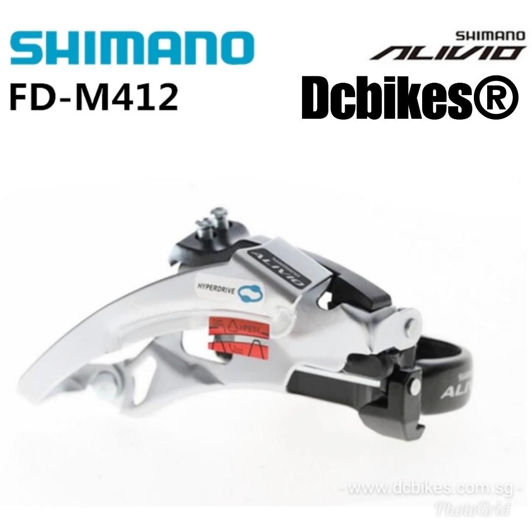 Shimano 3 Speed Alivio FD M412 M410 Front Derailleur Top Swing 34.9mm Dcbikes
