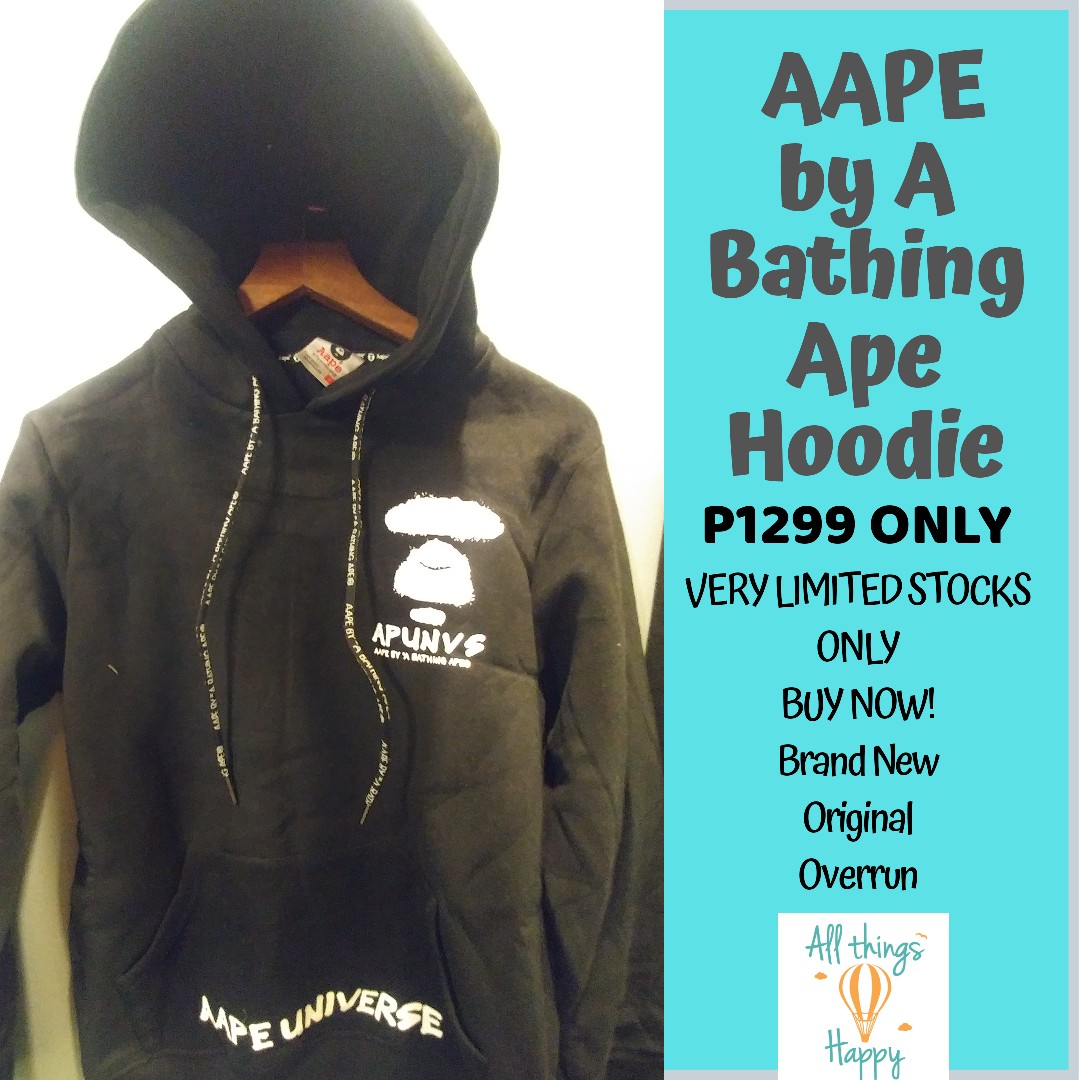 pe By A Bathing Ape Hoodie Jacket Men S Fashion Coats Jackets And Outerwear On Carousell