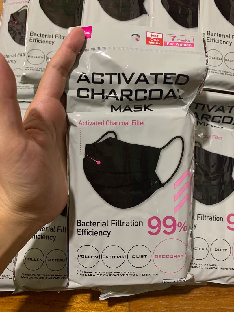 Activated Charcoal Filter Mask from Daiso, Everything Else on Carousell