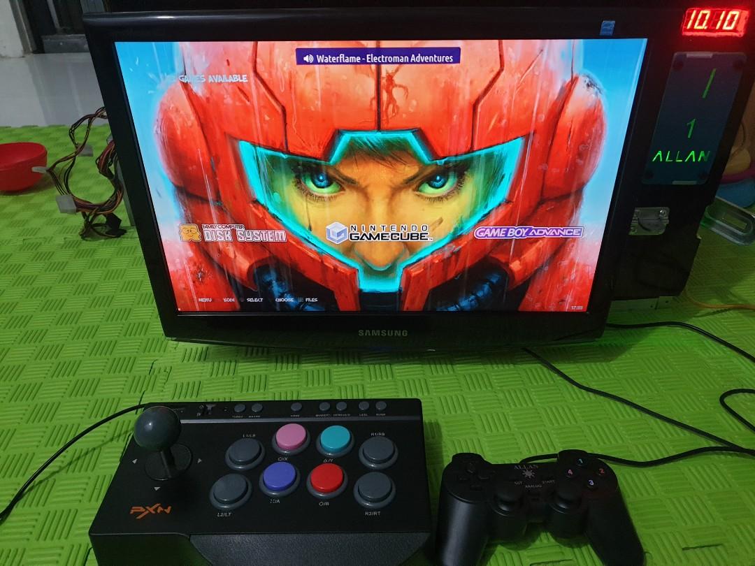 Arcade business setup (Category: Others) located in Cavite. Submitted by jaybiy123.1 (Listing ID 282160688, Image 2). Description: play ps1 ps2 psp gamecube gba arcade games sega naomi etc 5000+ games more 3d games use for business We also converts old pisonet to arcade business setup no windows required package includes fm2 mobo proce 4gb ram 250 gb hhd new table top complete wiring 16 to 18 inch monitor 1 allan usb analog controller note: all u