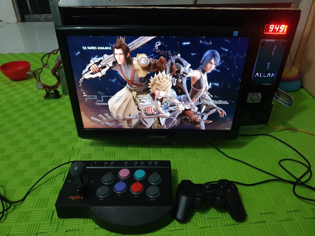 Arcade business setup (Category: Others) located in Cavite. Submitted by jaybiy123.1 (Listing ID 282160688, Image 3). Description: play ps1 ps2 psp gamecube gba arcade games sega naomi etc 5000+ games more 3d games use for business We also converts old pisonet to arcade business setup no windows required package includes fm2 mobo proce 4gb ram 250 gb hhd new table top complete wiring 16 to 18 inch monitor 1 allan usb analog controller note: all u