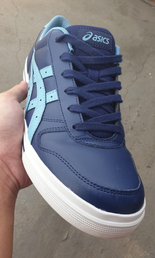 Asics Aaron peacoat Fesyen Pria Sepatu Sneakers di Carousell