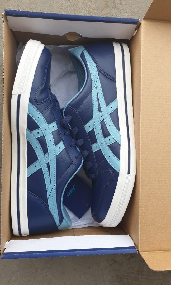 Asics Aaron peacoat Fesyen Pria Sepatu Sneakers di Carousell