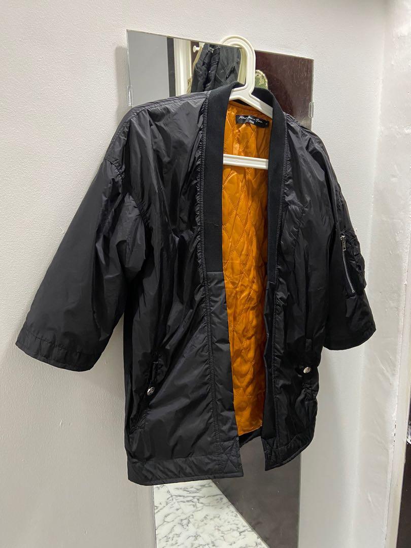 Black Kimono Bomber Jacket Men s Fashion Coats Jackets and Outerwear on Carousell