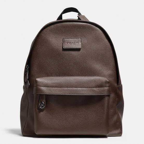 Coach Men’s Backpack (Dark Brown Leather) (Category: Luxury Bags & Wallets) located in Paranaque City. Submitted by kashings (Listing ID 282284166, Image 1). Description: Dark brown leather men’s coach campus backpack 2015. *AUTHENTIC* It’s about 16 inches tall. It has a zipper pocket on front with a little turn lock, A zipper pocket inside and 2 other small pockets. Adjustable straps, back side is black. .