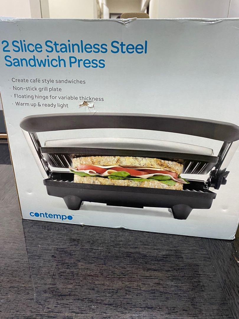 Contempo 2 Slice Sandwich Press, TV & Home Appliances, Kitchen
