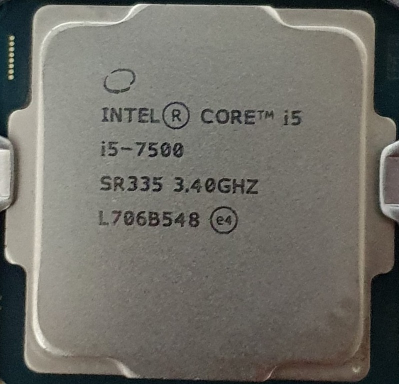 CPU 7th Gen Intel Core i57500 + stock heat sink, Electronics