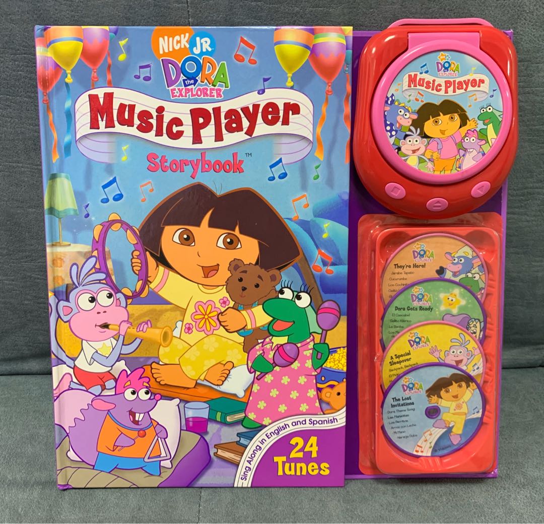 九乘新Dora Music Player Storybook, 興趣及遊戲, 書本 & 文具, 小說 & 故事書 Carousell