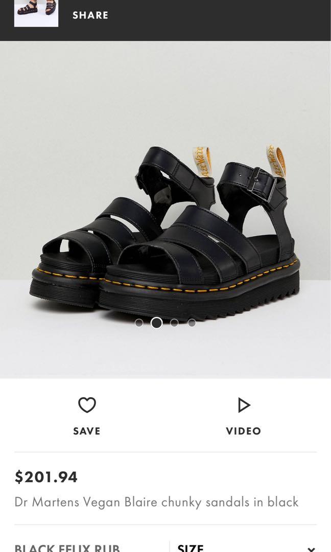 Dr martens vegan blaire chunky sandals hot sale