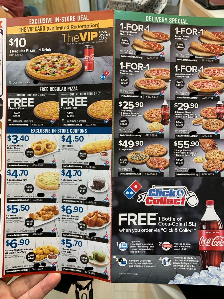 Exclusive Deals Dominos Pizza coupon, Food & Drinks, Local ...