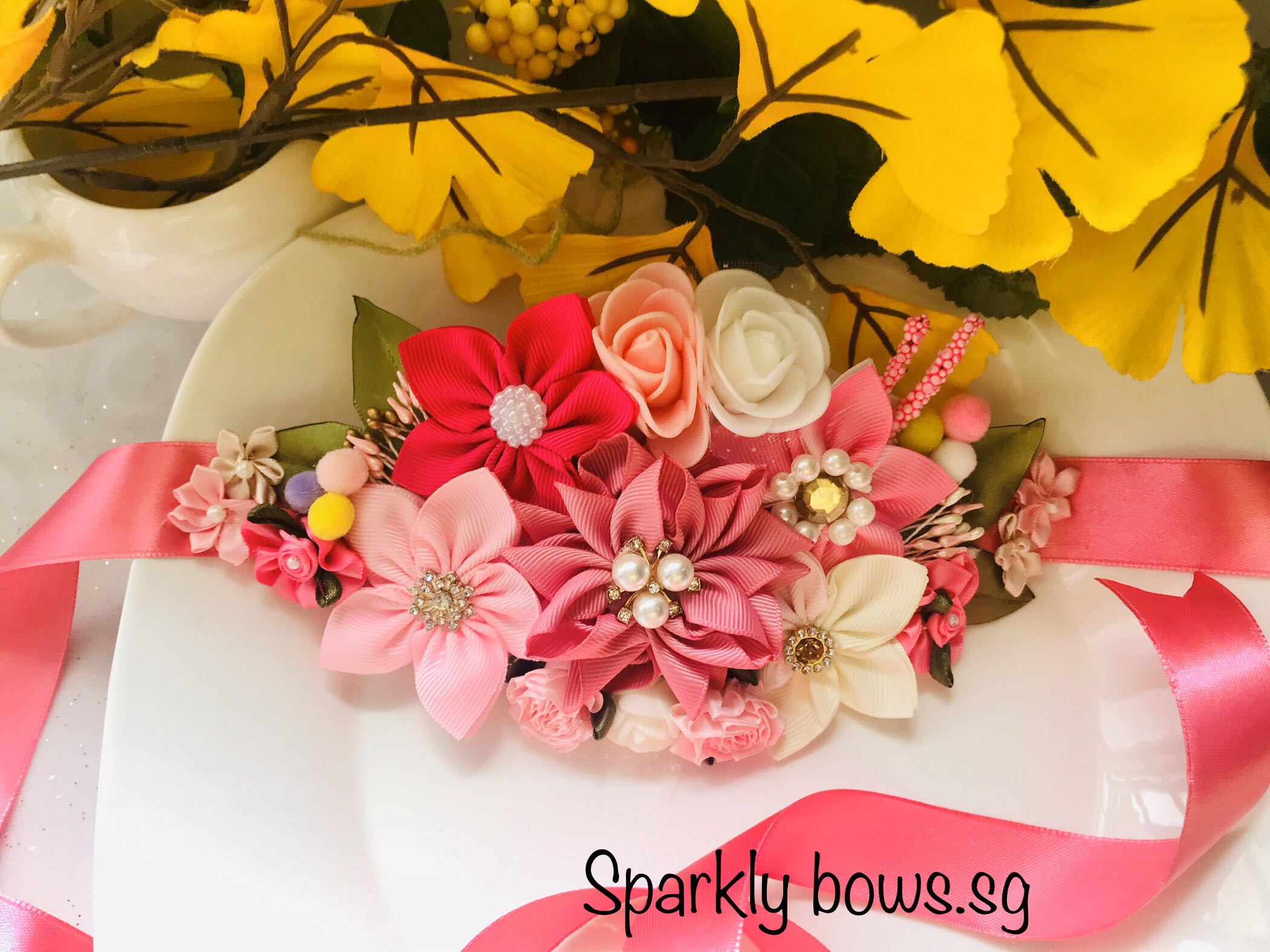 Maternity flower belt cheap