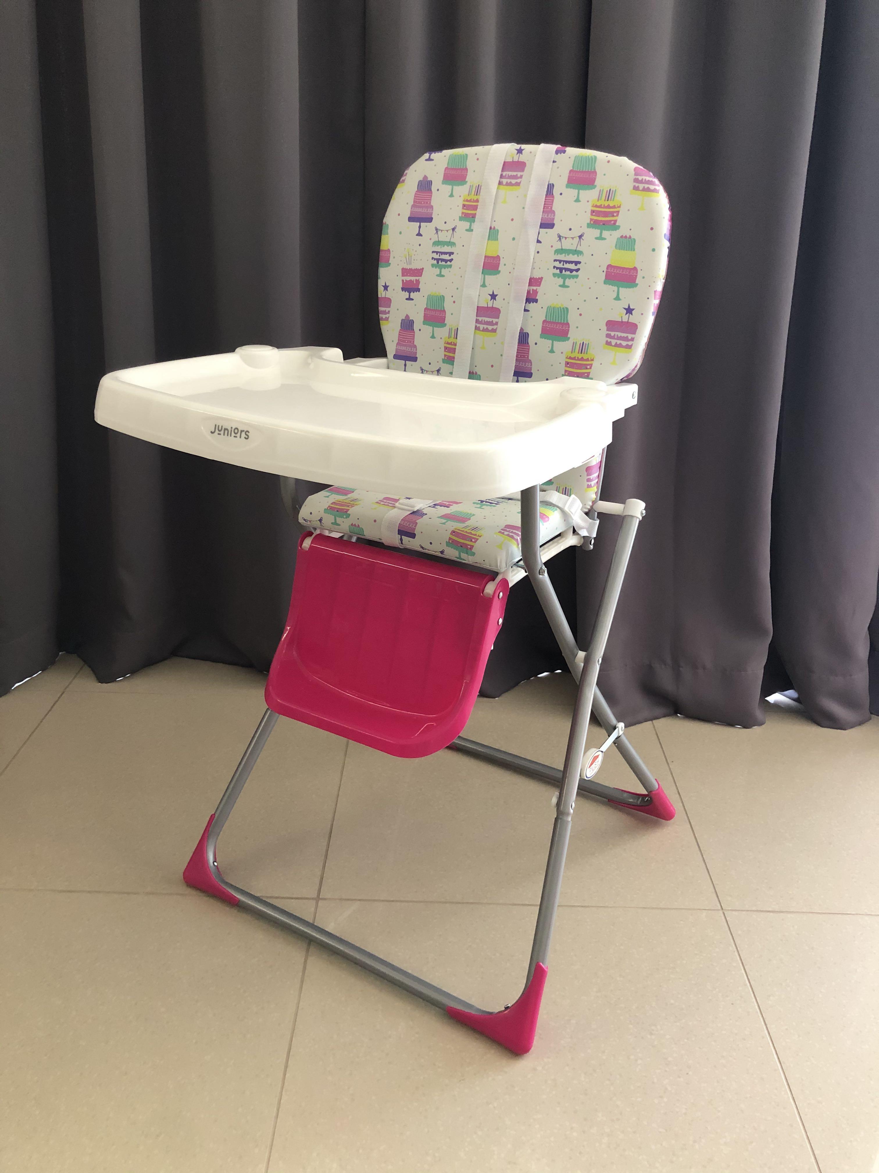 Juniors Printed Baby High Chair Babies Kids Nursing Feeding
