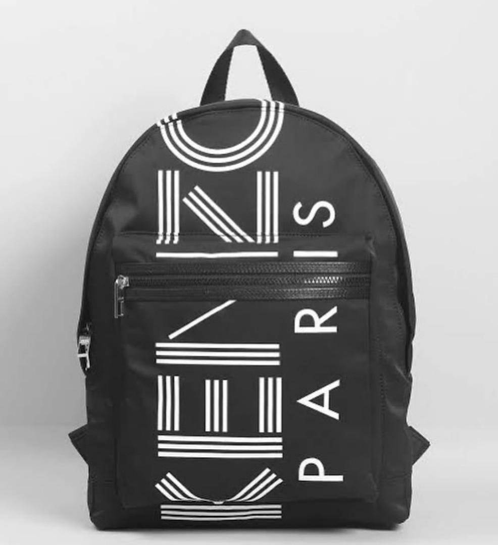 Large kenzo hot sale logo backpack