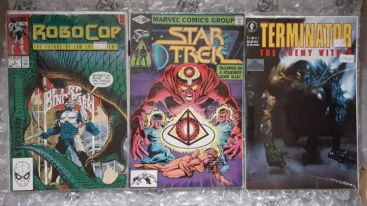 Marvel DC Comics Superman Thor Robocop Terminator Hellblazer Star Trek Robotech Bionic Woman (Category: Comics & Manga) located in Imus. Submitted by mnxtoyhouse (Listing ID 257107176, Image 3). Description: SALE! DC Marvel Comics P50 each Min. of 4 orders Bionic Woman #8 Hellblazer #104 Robotech Genesis #1 The Mummy Book 10 Star Trek #12 The Mighty Thor #375 Magnus Robot Fighter #32 SOLD Green Lantern #31 Robocop #7 Superman Action Comics #726 S