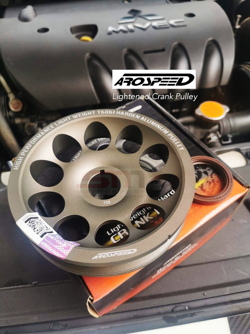 Mitsubishi Lancer GT Inspira Arospeed Lightened Crank Pulley, Auto Accessories on Carousell