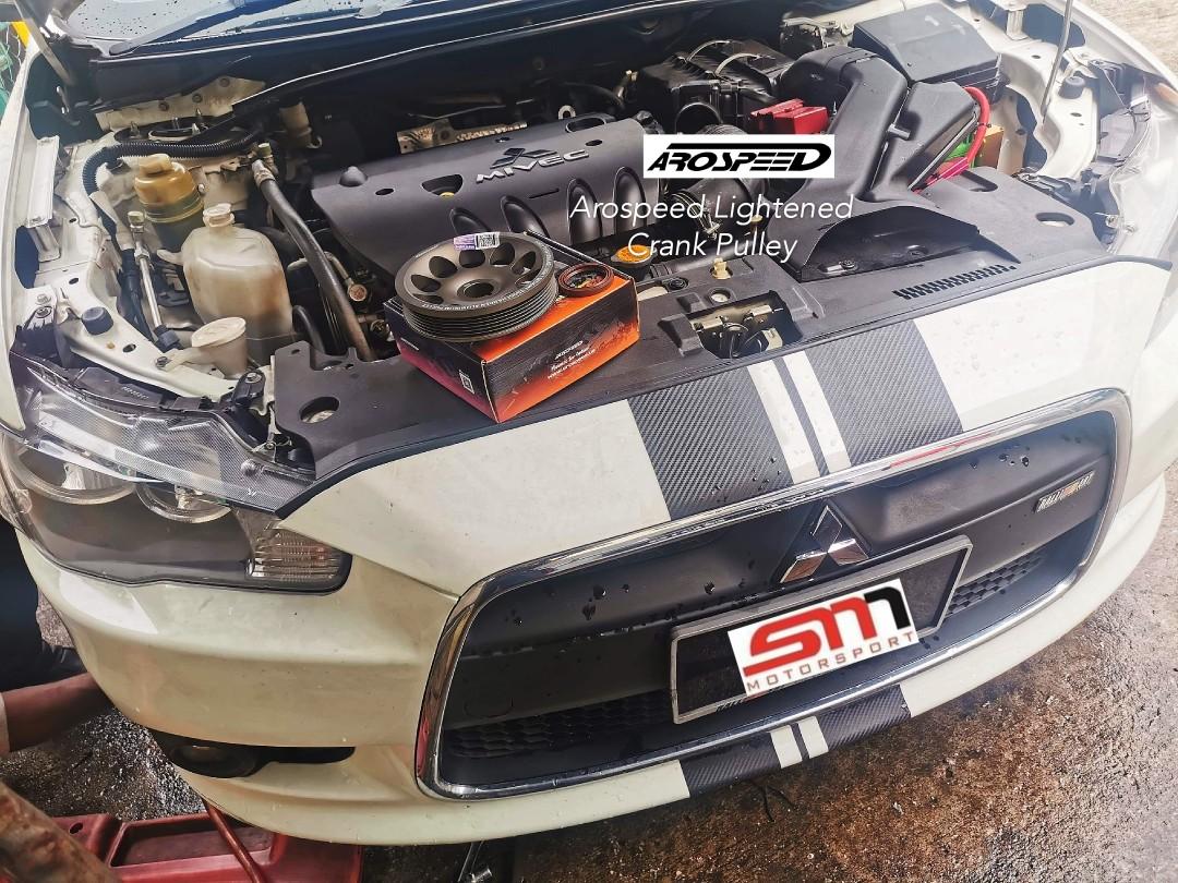 Mitsubishi Lancer GT Inspira Arospeed Lightened Crank Pulley, Auto Accessories on Carousell