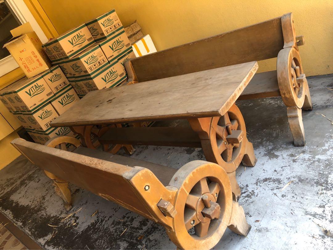 Molave solidwood table set, Furniture & Home Living, Furniture, Tables