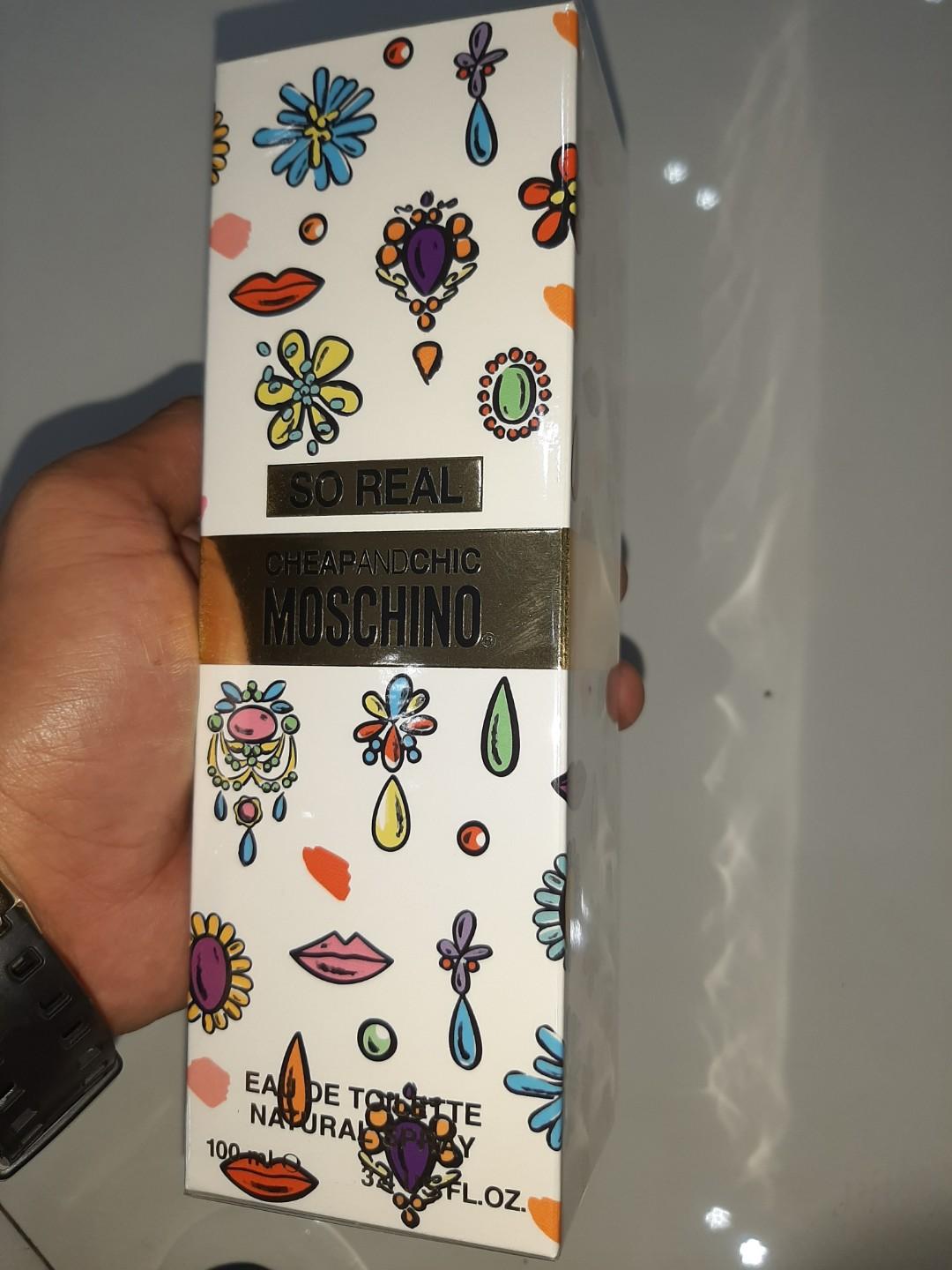 moschino so real 100ml (Category: Fragrance & Deodorants) located in Makati City. Submitted by nastysid (Listing ID 282195231, Image 3). Description: 100% original brand new unopened.