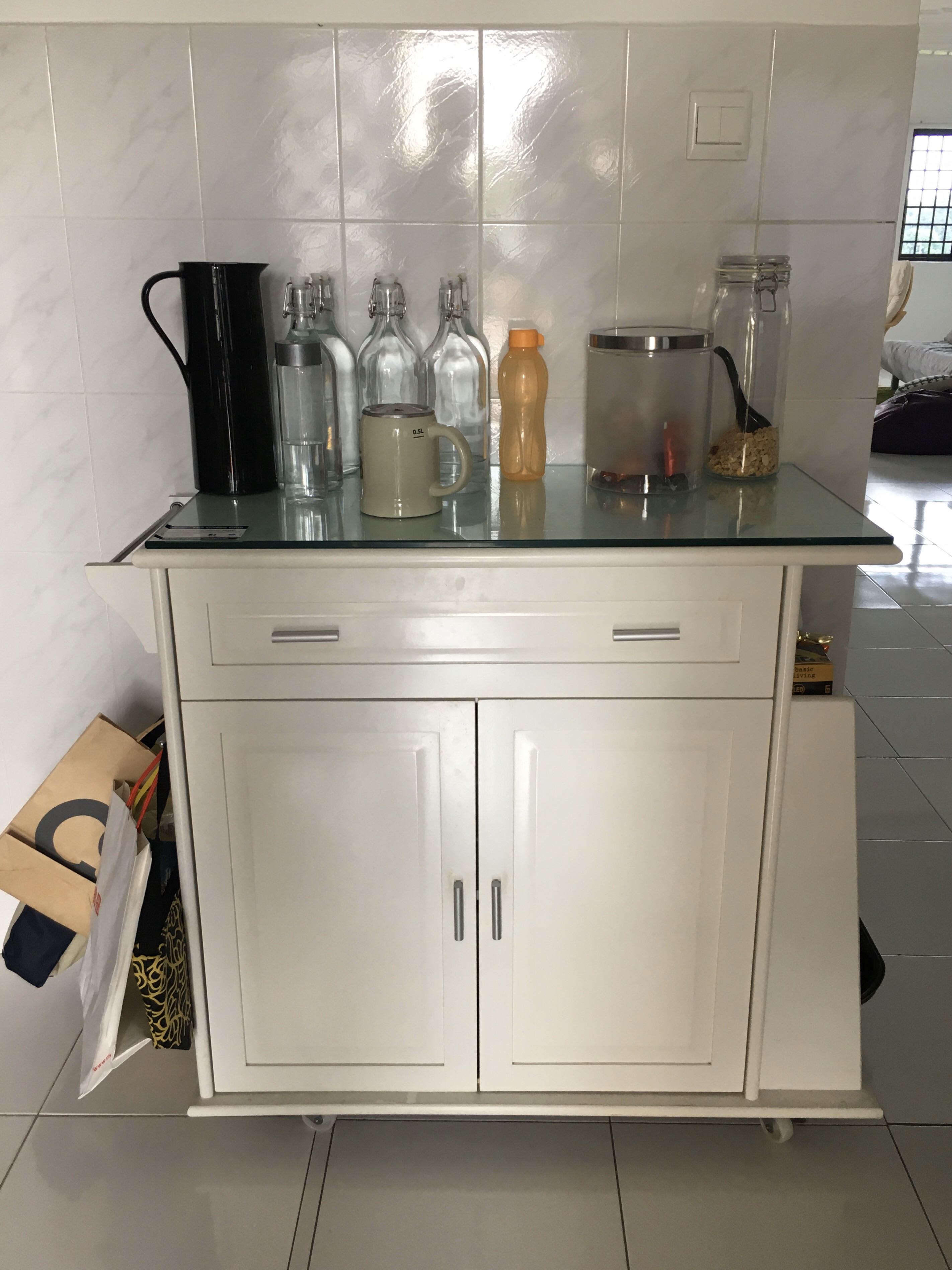 Marie Kondo Clearance Moveable Kitchen Island Home Furniture Furniture On Carousell