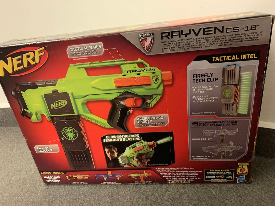 Nerf Glow in the Dark semi auto Blasting, Hobbies & Toys, Toys & Games on Carousell