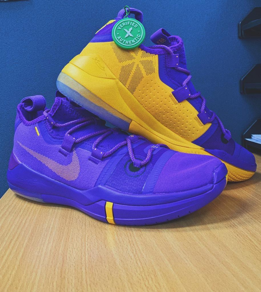 Nike - Kobe Bryant Ad Lakers Hyper Grape Us10, Luxury, Sneakers & Footwear  On Carousell