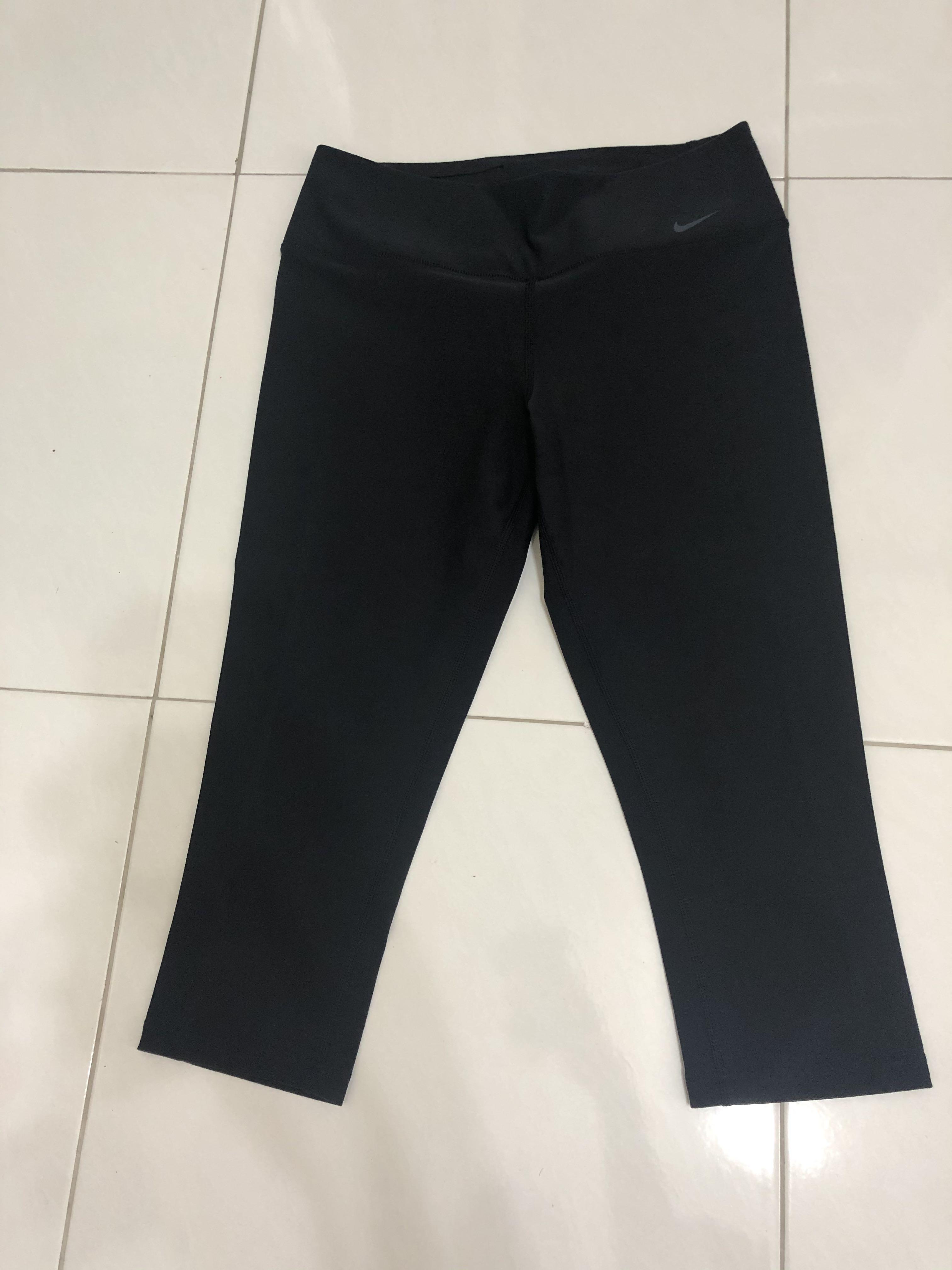 Nike Women Legend Dri Fit Tight Capri Pants Black size M Men s Fashion Activewear on Carousell